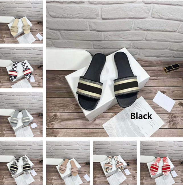 Women Slippers Classics Paris Fahsion Summer Girls Beach Slides Black White Red Animal prints Flip Flops Floral brocade Sandals size EU35-42 by shoe, 10
Women Slippers Classics Paris Fahsion Summer Girls Beach Slides Black White Red Animal prints Flip Flops Floral brocade Sandals size EU35-42 by shoe, 10