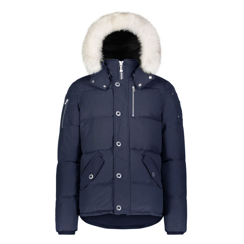 Men's 3Q Down Jacket Canada Fox Fur Trim Hood Winter Water Risistent Coat, Navy/black fur
Men's 3Q Down Jacket Canada Fox Fur Trim Hood Winter Water Risistent Coat, Navy/black fur