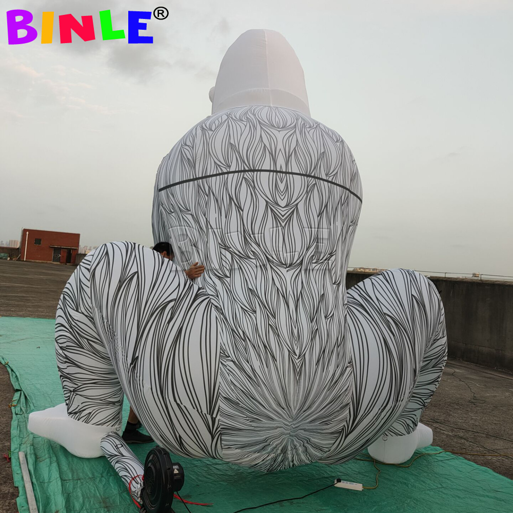 Customizable color giant Inflatable Gorilla with led lights,large Inflatable monkey Ground Balloon for advertising decoration