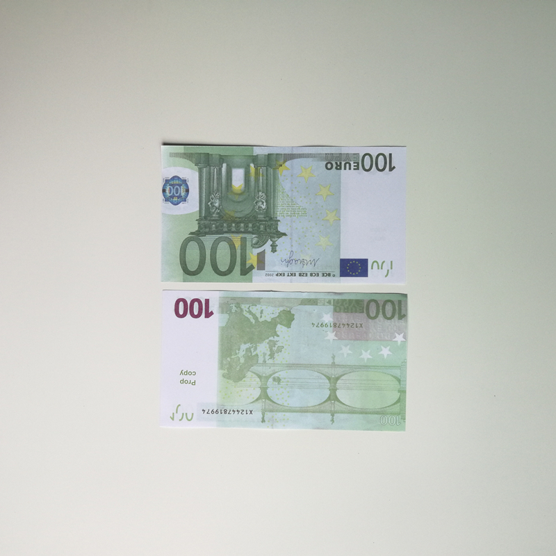 3pack Party Fake Money Banknote 5 10 20 50 100 200 US Dollar Euros Realistic Toy Bar Props Currency Movie Money Faux-billets Copy 100 PCS/Pack Toy 89c