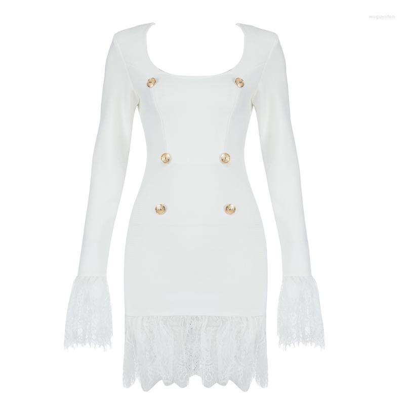 Casual Dresses 2022 Bandage Dress Sexy Women White Lace Button Elegant Summer Autumn Party Club Celebrity Mini Clothing
Casual Dresses 2022 Bandage Dress Sexy Women White Lace Button Elegant Summer Autumn Party Club Celebrity Mini Clothing