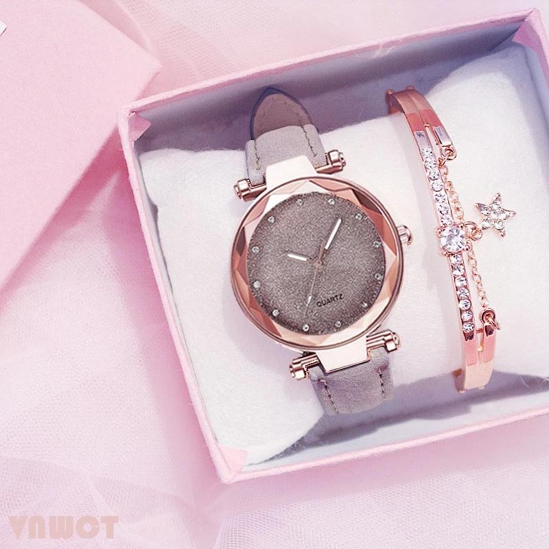 Wristwatches Women Wrist Watch Fashion Bracelet Romantic Dress Gfit Rhinestone Designer Starry Sky Simple Ladies Clock, Brown
Wristwatches Women Wrist Watch Fashion Bracelet Romantic Dress Gfit Rhinestone Designer Starry Sky Simple Ladies Clock, Brown