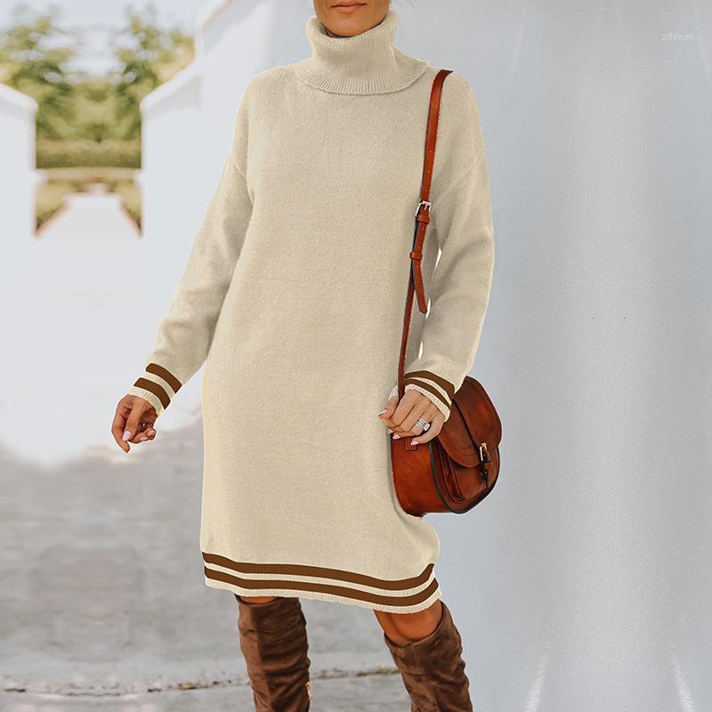 Casual Dresses Korea Knitted Dress 2022 Autumn And Winter Vestidos European American Women' High-neck Long-sleeved Knee-length Skirt, Black
Casual Dresses Korea Knitted Dress 2022 Autumn And Winter Vestidos European American Women' High-neck Long-sleeved Knee-length Skirt, Black