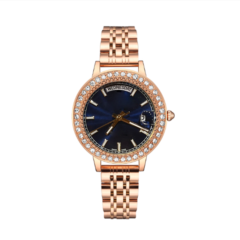Fashion women watch Day-date 33mm female size weekly calendar Imported quartz movement wristwatches gold bracelet strap ladies, No.9
Fashion women watch Day-date 33mm female size weekly calendar Imported quartz movement wristwatches gold bracelet strap ladies, No.9