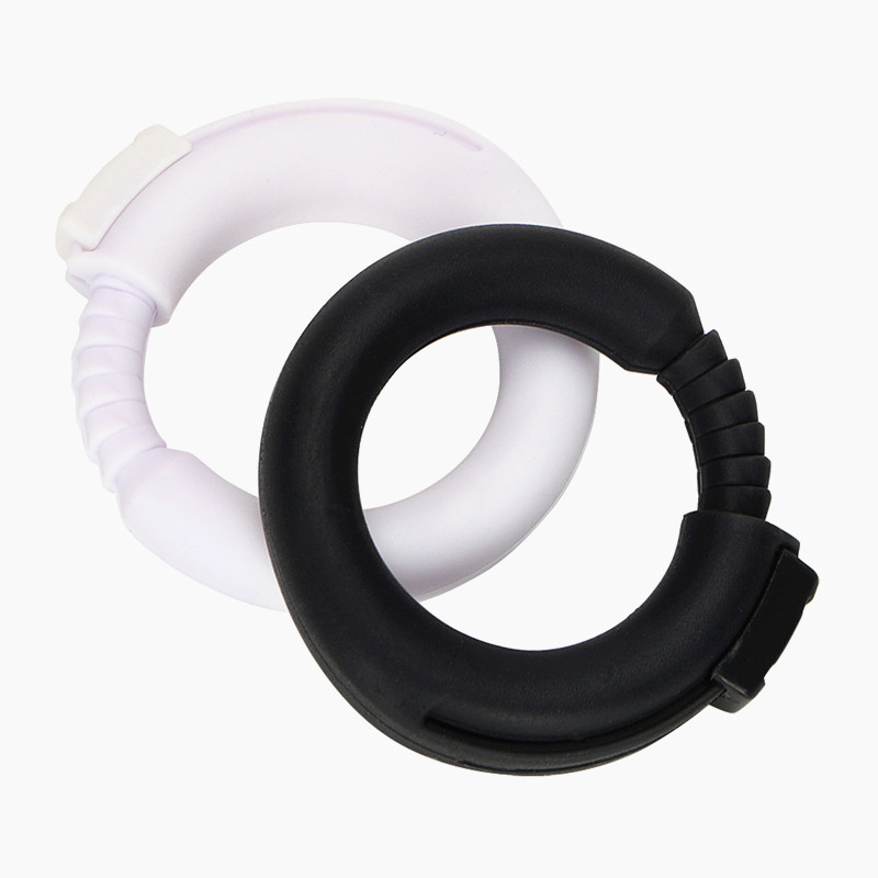 1PC Cock Ring Silicone Penis Rings Delay Ejaculation Adjustable Male Chastity Device WhiteBlack Sex Toys For Men Adult Products 220712