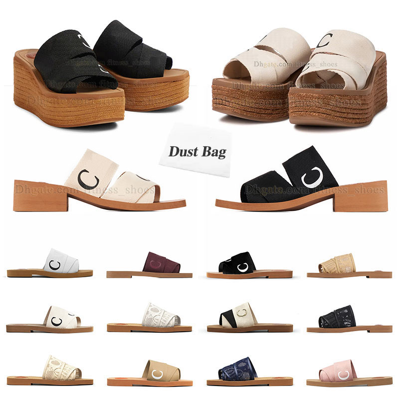 OG Woody Canvas Platforms Mule Slippers For Women Designer Famous Sandals 2022 New Mid High Heels Black White Beige Slides Womens Ladies Outdoor Walking Luxruy Slide, L02
OG Woody Canvas Platforms Mule Slippers For Women Designer Famous Sandals 2022 New Mid High Heels Black White Beige Slides Womens Ladies Outdoor Walking Luxruy Slide, L02