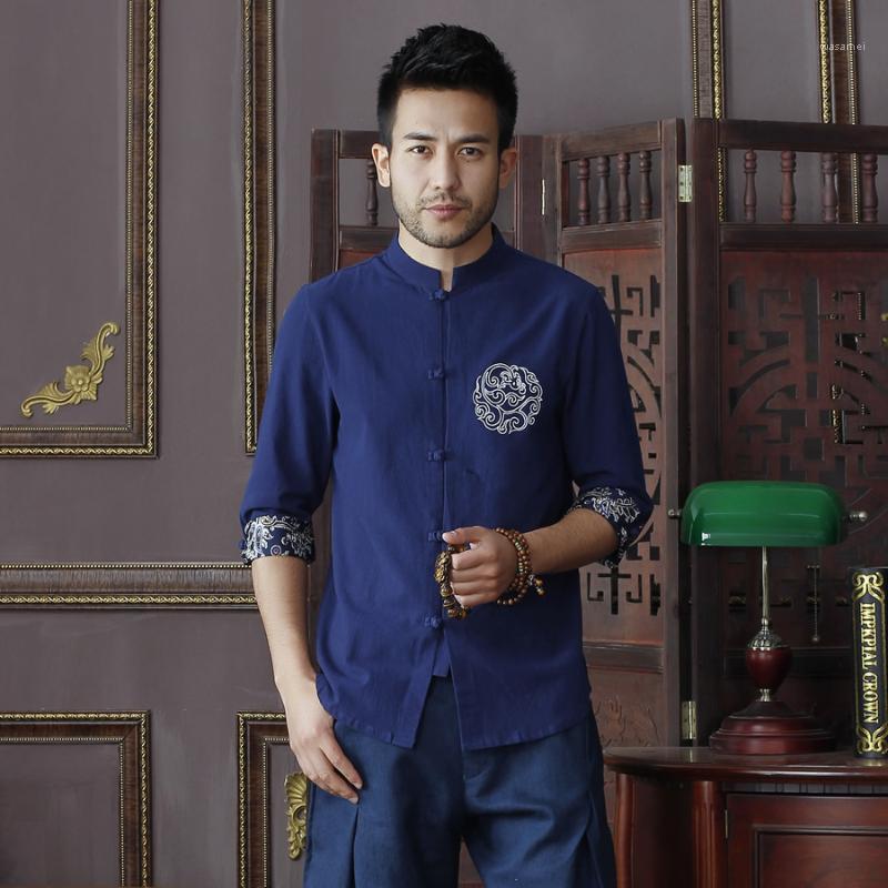 Summer Navy Blue Men's Cotton Linen Shirt Tops Vintage Chinese Short Sleeve Tang Suit Size S M L XXXL D10 Casual Shirts, Light green
Summer Navy Blue Men's Cotton Linen Shirt Tops Vintage Chinese Short Sleeve Tang Suit Size S M L XXXL D10 Casual Shirts, Light green