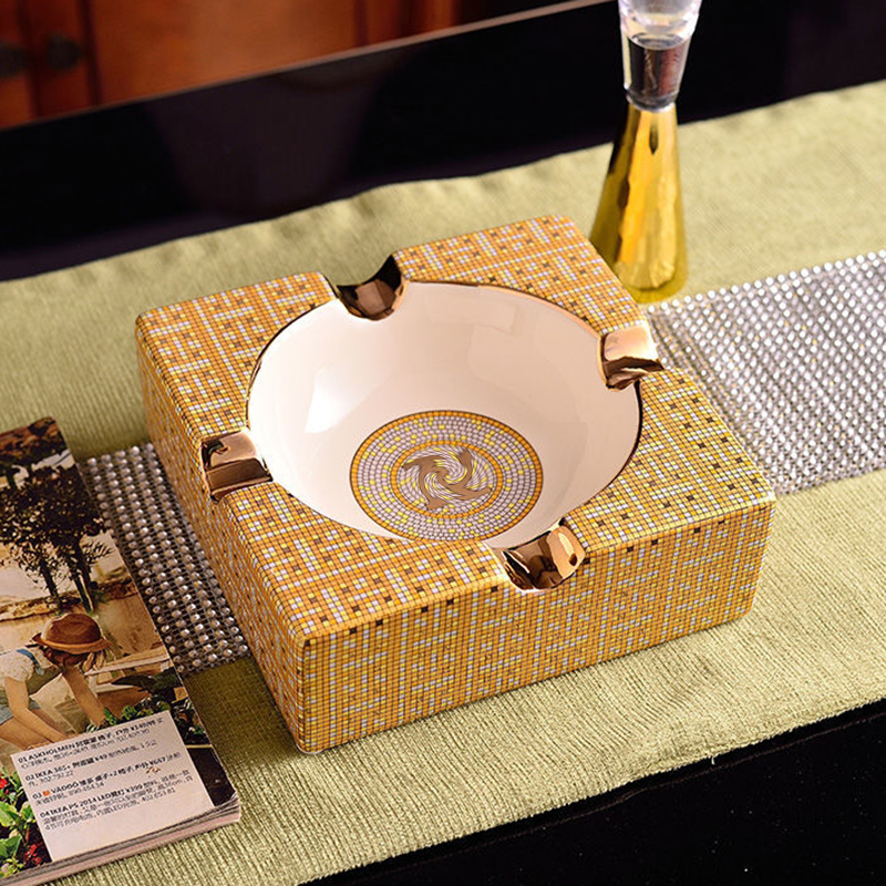 Handmade Art Grid Pattern Ceramic Cigar Ashtray Nice Luxury Smoke Ash Tray Holder Cigars Home Table Desk Accessories Decor Gifts
Handmade Art Grid Pattern Ceramic Cigar Ashtray Nice Luxury Smoke Ash Tray Holder Cigars Home Table Desk Accessories Decor Gifts