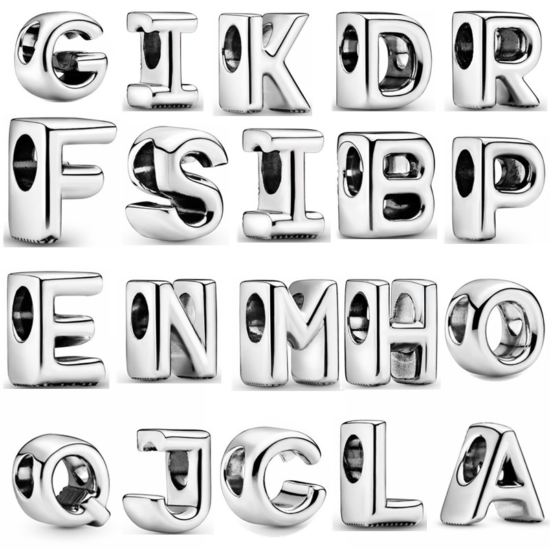 New s925 Sterling Silver Bead Charm Beaded English Letter Pendant Original Fit Pandora Bracelet DIY Ladies Fashion High Quality Luxury Jewelry Gift
New s925 Sterling Silver Bead Charm Beaded English Letter Pendant Original Fit Pandora Bracelet DIY Ladies Fashion High Quality Luxury Jewelry Gift