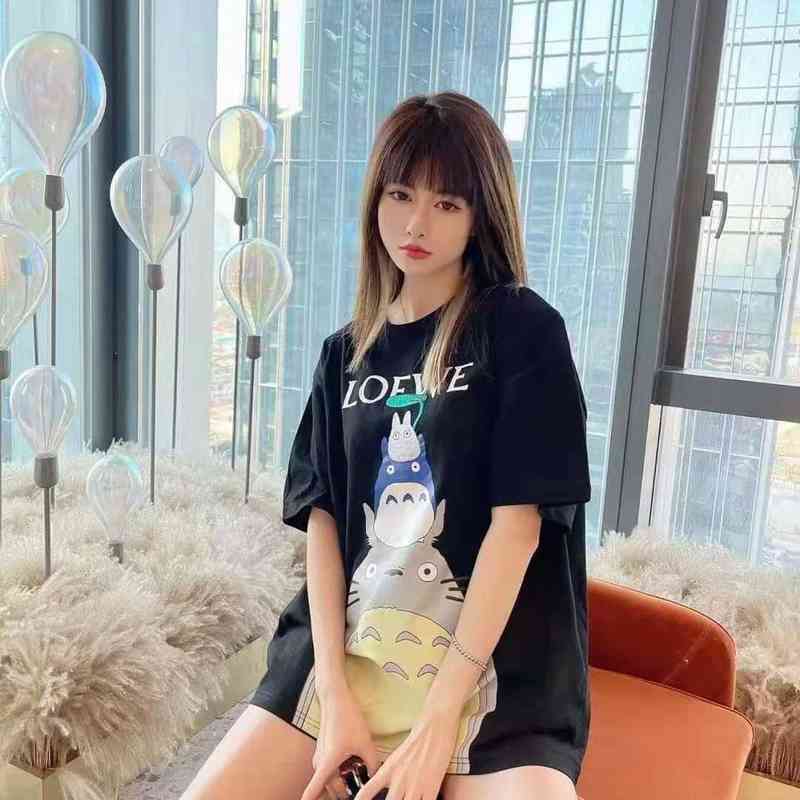 Loeve Designer Loe Co Branded Chinchilla Series Short Sleeve T-shirt Women' New Summer Funny Printed1, Black
Loeve Designer Loe Co Branded Chinchilla Series Short Sleeve T-shirt Women' New Summer Funny Printed1, Black