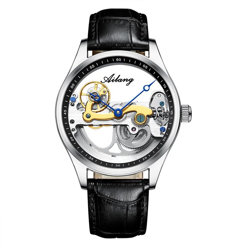 Wristwatches Transparent Hollow Out Design Automatic Mechanical Watch Men Casual Fashion Engine MaleWristwatches, Rose gold and brown
Wristwatches Transparent Hollow Out Design Automatic Mechanical Watch Men Casual Fashion Engine MaleWristwatches, Rose gold and brown
