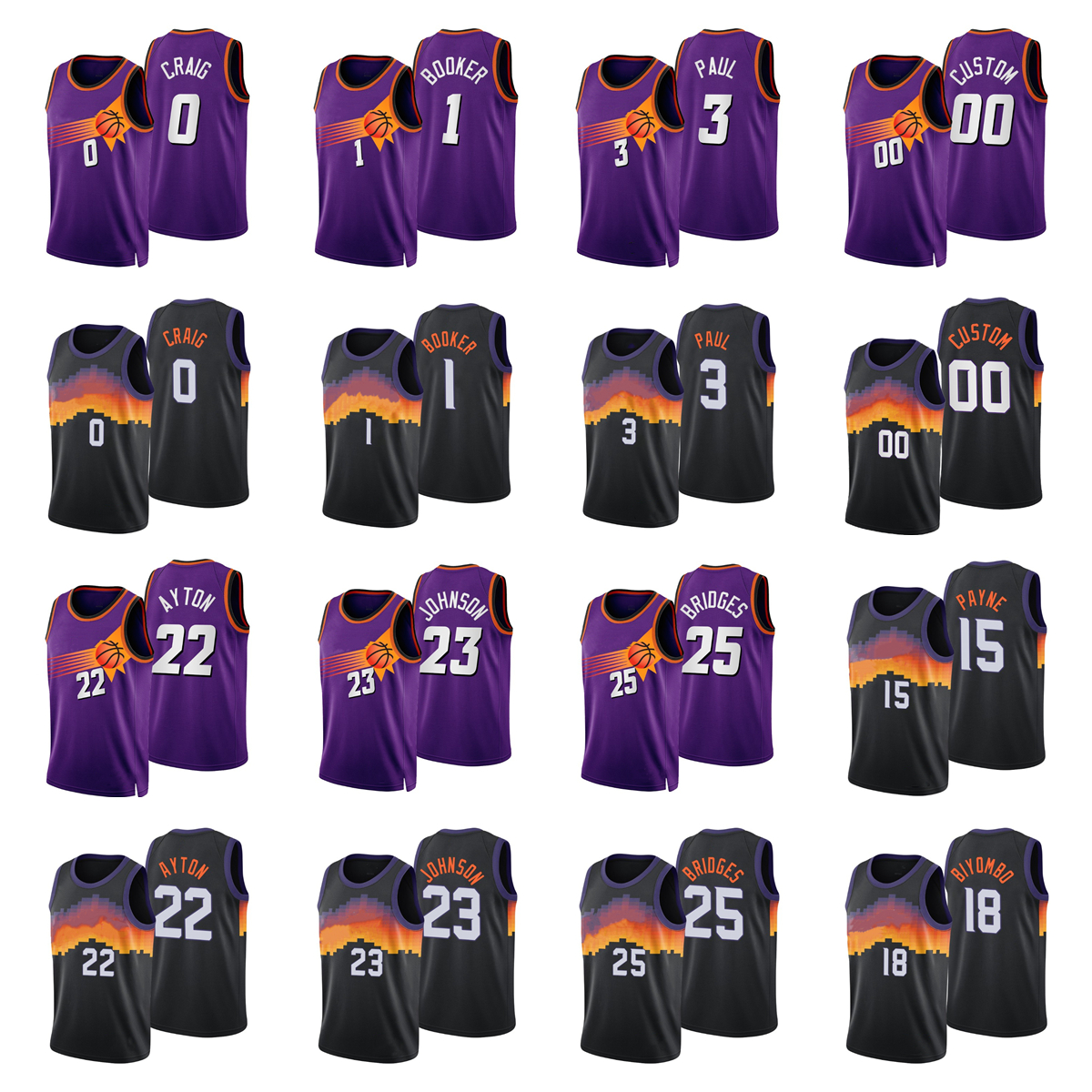 Printed 2022 New City Basketball Chris 3 Paul Jerseys 1 Devin 22 Deandre Booker Ayton 15 Cameron Payne JaVale 00 McGee 0 Torrey Craig 18 Bismack Biyombo Man Jersey, Printed (with team logo)
Printed 2022 New City Basketball Chris 3 Paul Jerseys 1 Devin 22 Deandre Booker Ayton 15 Cameron Payne JaVale 00 McGee 0 Torrey Craig 18 Bismack Biyombo Man Jersey, Printed (with team logo)