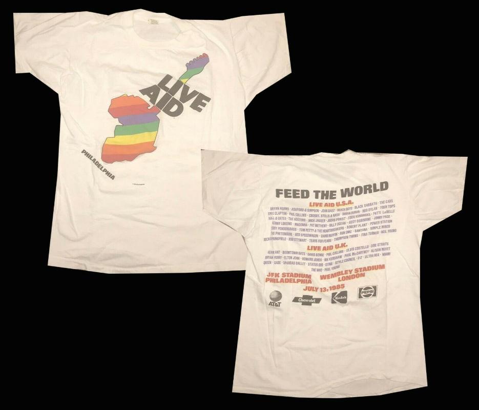 Men' T-Shirts Vintage Live Aid 1985 Philadelphia Concert T Shirt Size 2Xl Limited RareMen, White
Men' T-Shirts Vintage Live Aid 1985 Philadelphia Concert T Shirt Size 2Xl Limited RareMen, White