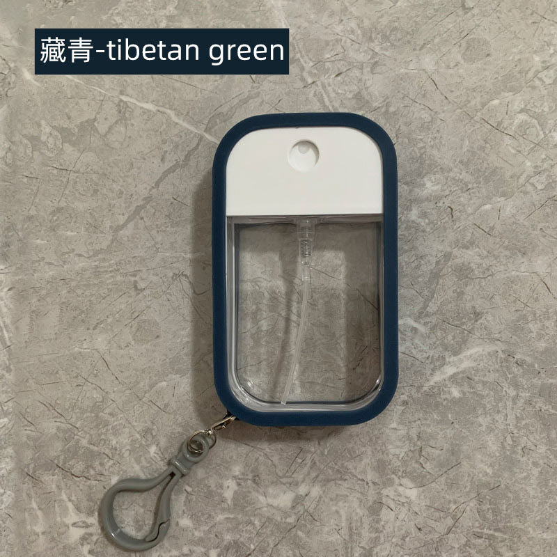Practical Colorful Silicone Keychain 45ML Portable Hand Sanitizer Perfume Bottle Key Chain Key Ring