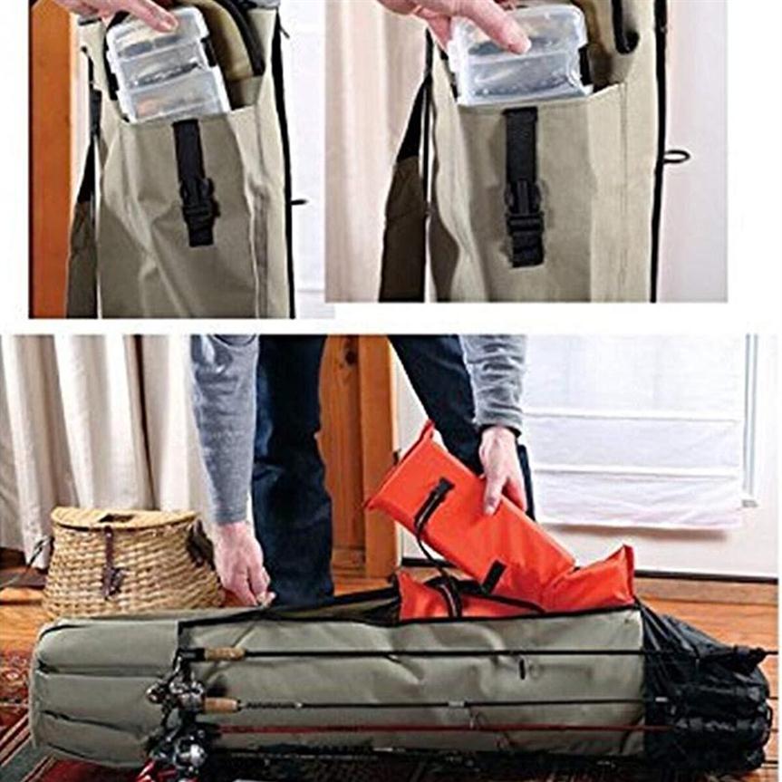 Fishing Accessories Multifunction Rod Storage Bag Gear Hand Carrying Shoulder239V