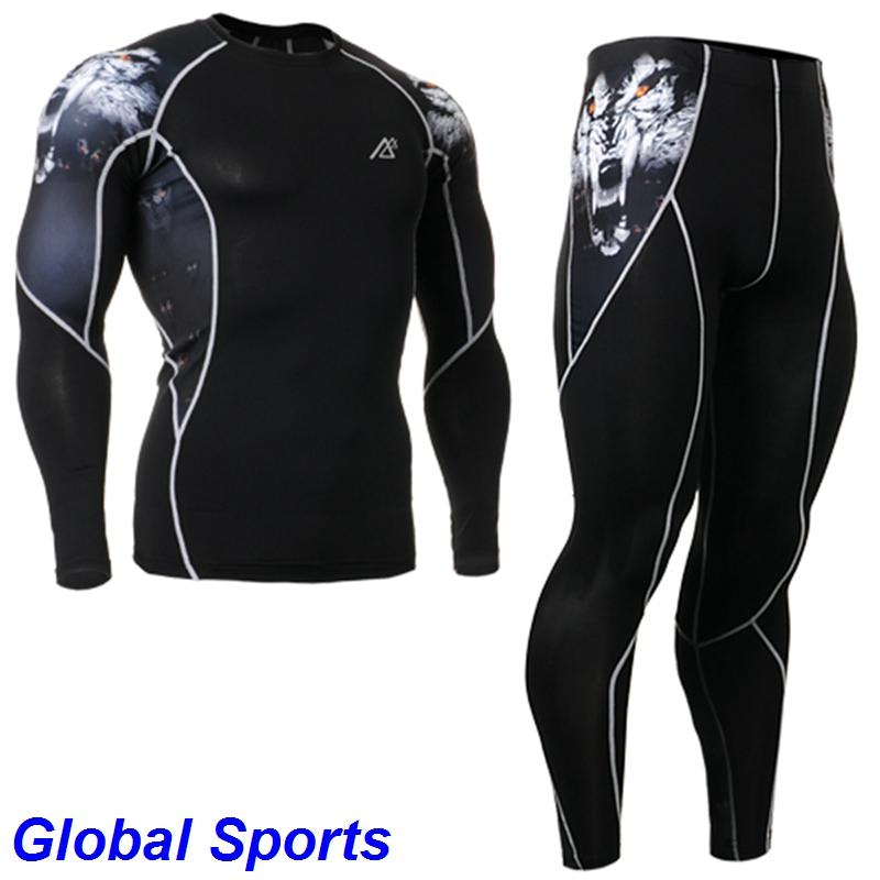 Men' Tracksuits Men Base Layers Compression Shirts&Tights Set MMA Workout Fitness Clothing Running Underwear Quick Dry Life On Track, As picture showed
Men' Tracksuits Men Base Layers Compression Shirts&Tights Set MMA Workout Fitness Clothing Running Underwear Quick Dry Life On Track, As picture showed
