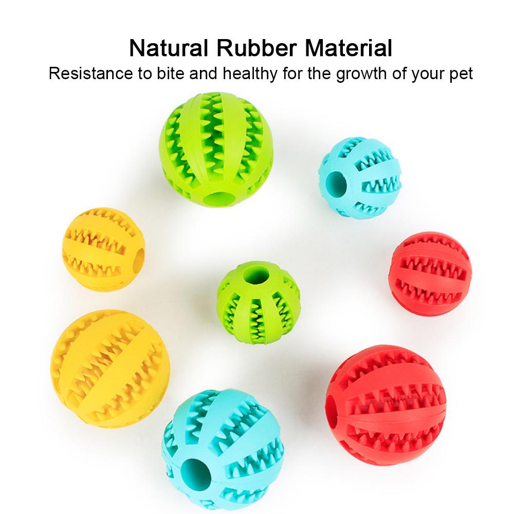 Pet Dog Toy Interactive Rubber Balls for Small Large Dogs Puppy Cat Chewing Toys Pet Tooth Cleaning Indestructible Dog Food Ball 0628