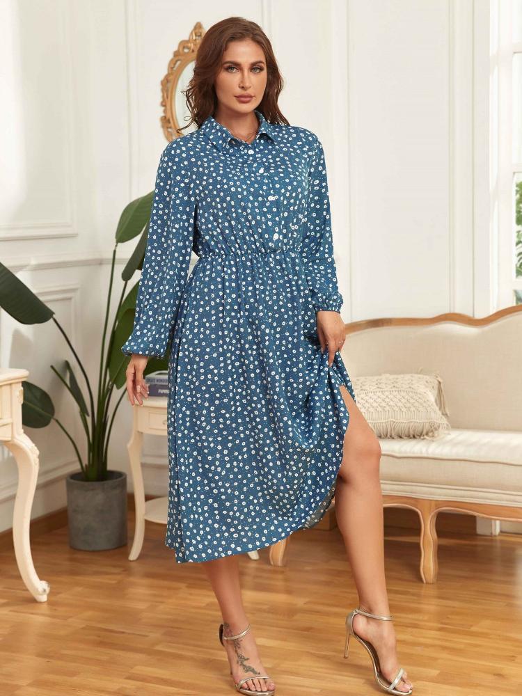 Plus Size Dresses Women Sexy Blue Polka Dot Long Sleeve Shirt Dress Fall Fashion Loose Pleated Pullover Harajuku Office Lady Maxi DressPlus
Plus Size Dresses Women Sexy Blue Polka Dot Long Sleeve Shirt Dress Fall Fashion Loose Pleated Pullover Harajuku Office Lady Maxi DressPlus