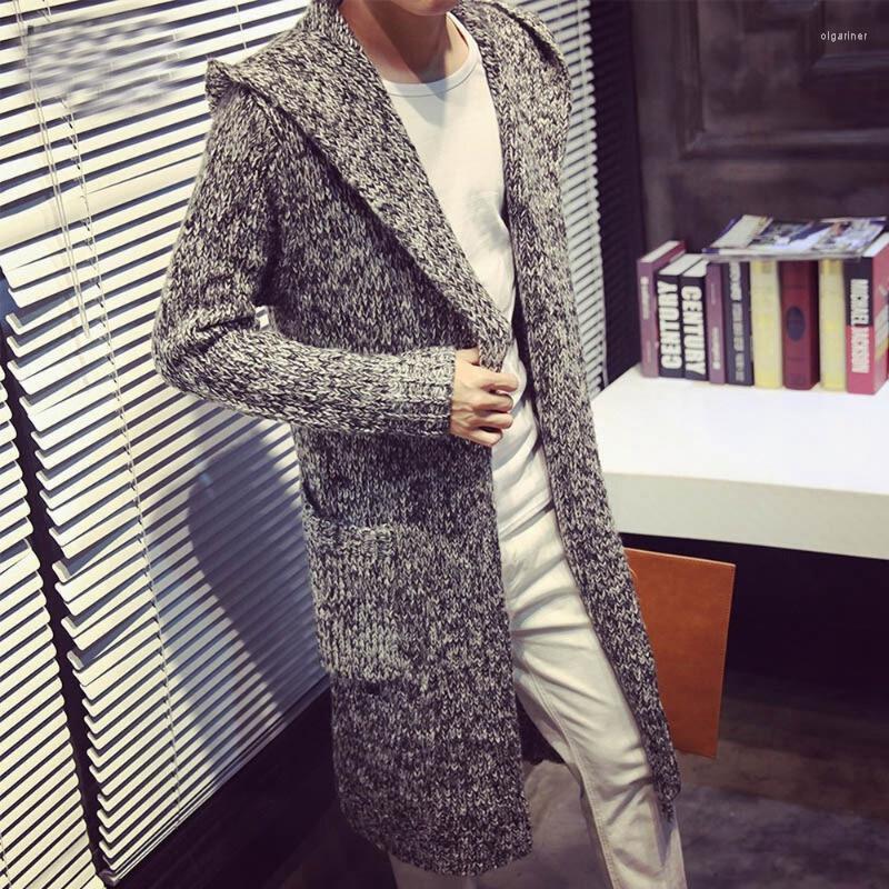 Men's Sweaters Men Streetwear Coat Brown Small Size Cardigan Sweater Korean Fashion Slim Fit Long With HoodMen's Olga22
Men's Sweaters Men Streetwear Coat Brown Small Size Cardigan Sweater Korean Fashion Slim Fit Long With HoodMen's Olga22