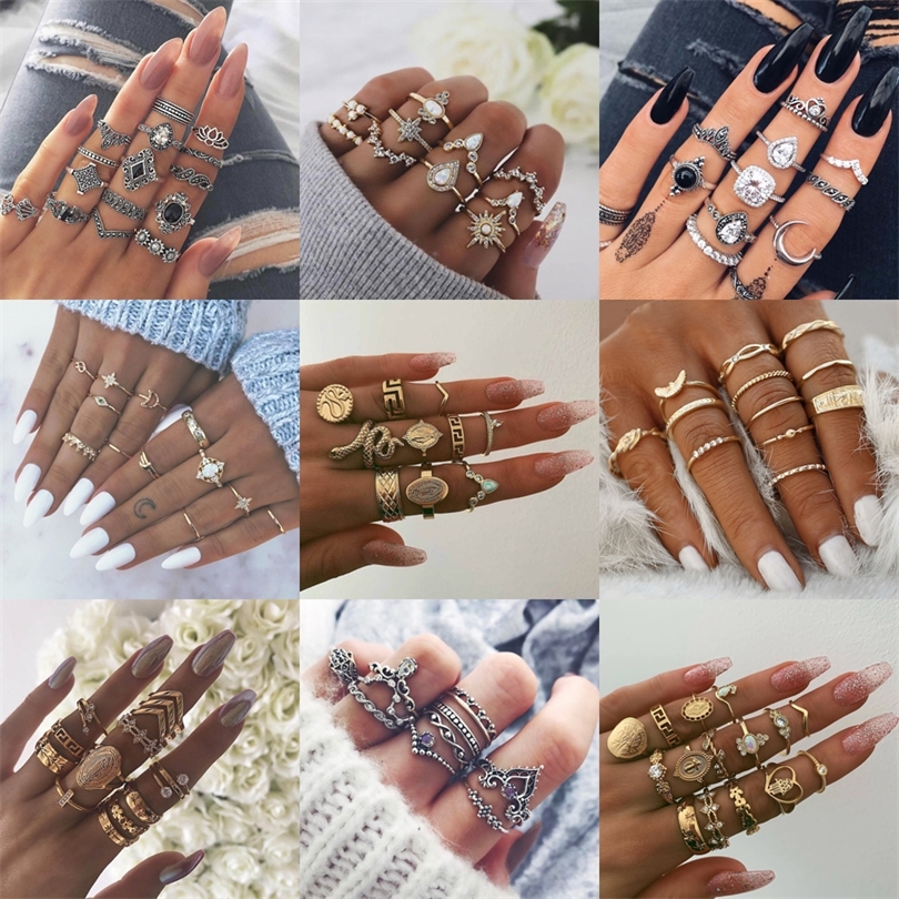 30 Styles Trendy Boho Midi Knuckle Ring Set For Women Crystal Geometric Finger Rings Fashion Bohemian Jewelry 220728
30 Styles Trendy Boho Midi Knuckle Ring Set For Women Crystal Geometric Finger Rings Fashion Bohemian Jewelry 220728