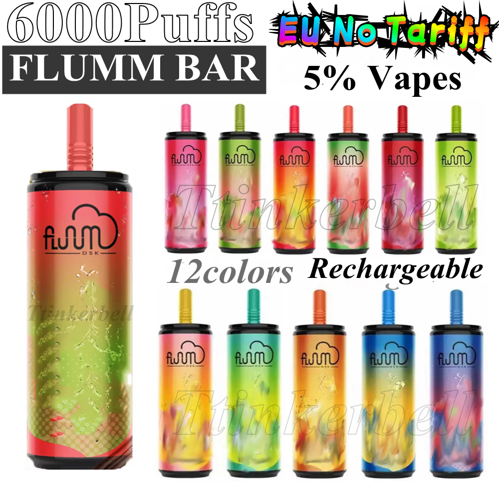 FLUUM BAR 6000 Puffs Disposable Vape Pen E Cigarette 0/2/3/5% Vapes Vapor 600mAh Rechargeable Battery Kit 15ml Prefilled Pod Cartidge E Cigs Puff 6000 Desechable Device
FLUUM BAR 6000 Puffs Disposable Vape Pen E Cigarette 0/2/3/5% Vapes Vapor 600mAh Rechargeable Battery Kit 15ml Prefilled Pod Cartidge E Cigs Puff 6000 Desechable Device