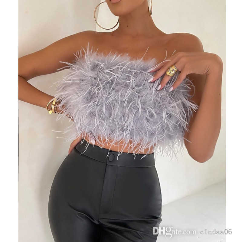 Womens T-Shirt 2022 Fashion Women Sexy Furry Tops Camis Casual Tank Vest Sleeveless With Real Ostrich Feather Bro Tunic, White
Womens T-Shirt 2022 Fashion Women Sexy Furry Tops Camis Casual Tank Vest Sleeveless With Real Ostrich Feather Bro Tunic, White
