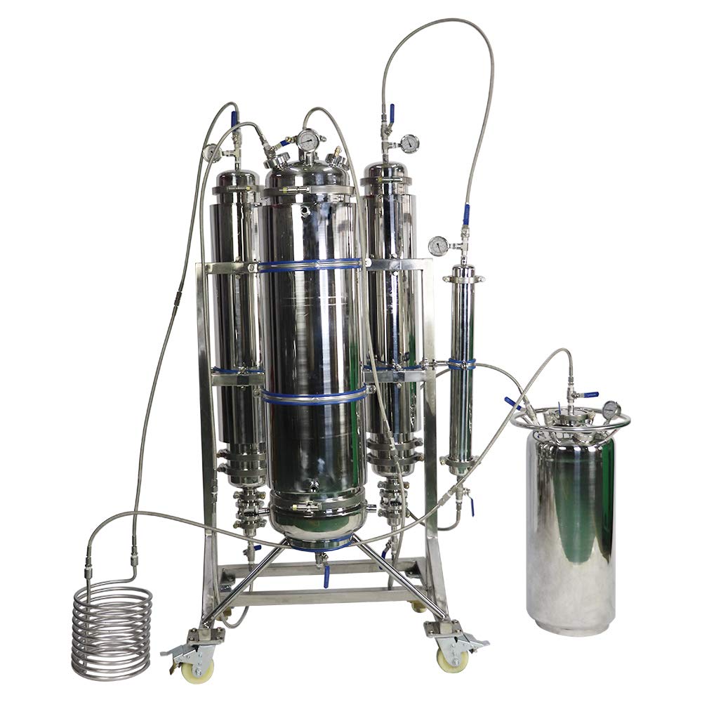 ZZKD Lab Supplies 5LB 10 LB Closed Loop Extractor big size BHO Extraction Equipment Stainless Steel Butane Extraction Instrument