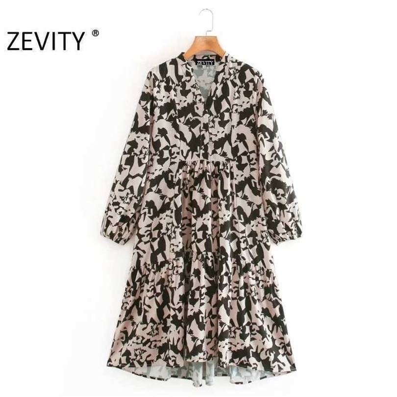 Zevity Autumn Women Vintage V Neck Print Irregular Hem Pleats Shirt Dress Ladies Chic Long Sleeve Casual Business Vestido DS4570 210603, As pic ds4570ld
Zevity Autumn Women Vintage V Neck Print Irregular Hem Pleats Shirt Dress Ladies Chic Long Sleeve Casual Business Vestido DS4570 210603, As pic ds4570ld