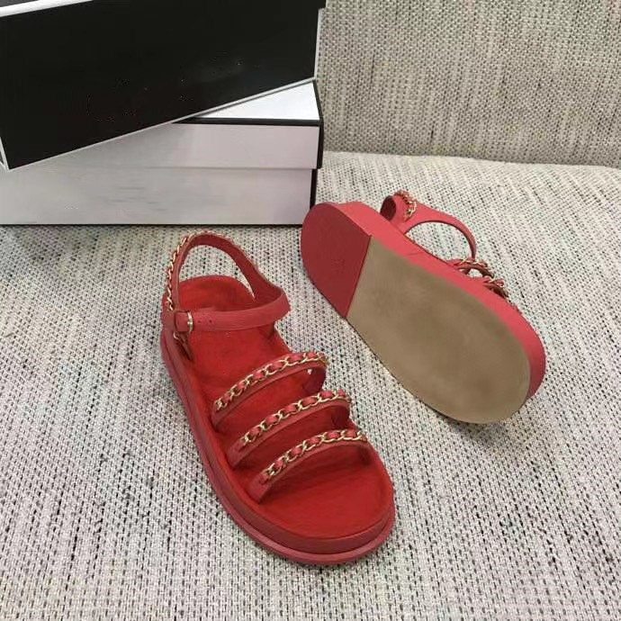 Rome platform sandals for women summer 2022 new small fragrance sports chain open-toed sand, Red
Rome platform sandals for women summer 2022 new small fragrance sports chain open-toed sand, Red