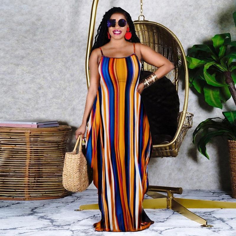 Casual Dresses Irregular Striped Women Summer Loose Long Dress Sling Beach Skirt With Pockets Off Shoulder Sexy Tight African Ropa MujerCasu, Red
Casual Dresses Irregular Striped Women Summer Loose Long Dress Sling Beach Skirt With Pockets Off Shoulder Sexy Tight African Ropa MujerCasu, Red