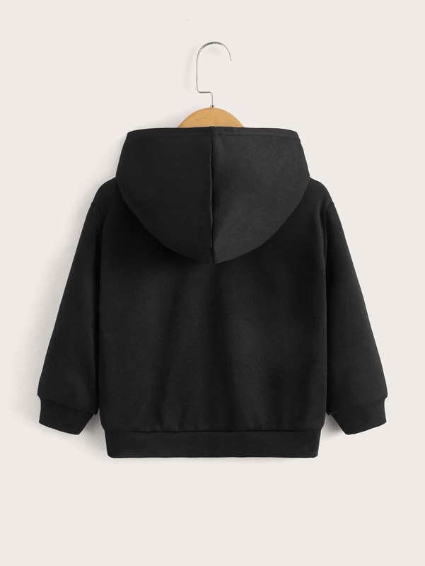 Toddler Boys 2pcs Letter Graphic Hoodie SHE