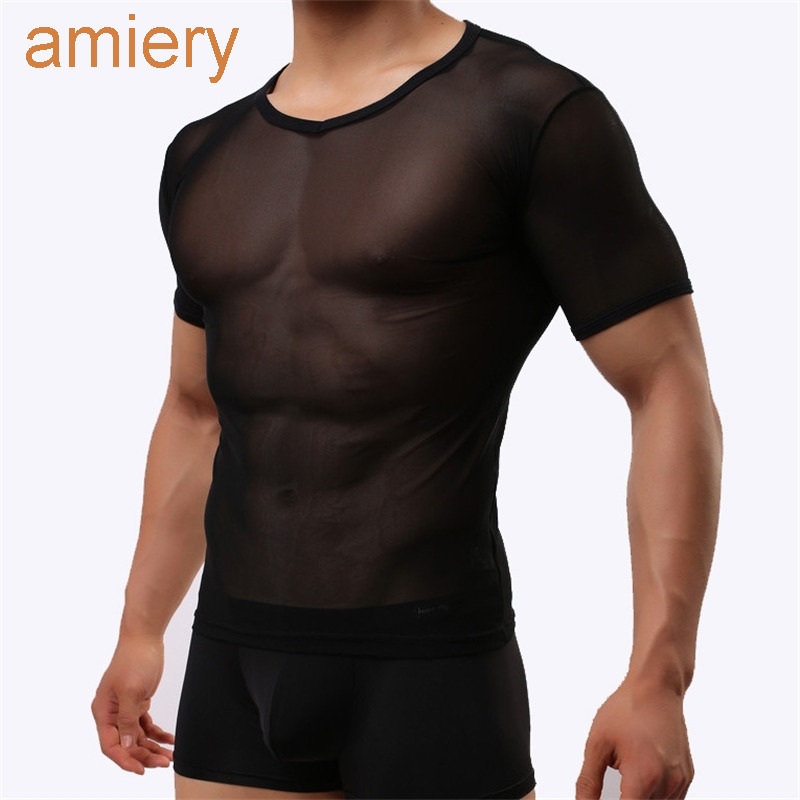 Mens T Shirt Tight Sexy Mesh Transparent Short Sleeve T-shirt Men Breathable Sports Short Sleeve Tops For Man, White
Mens T Shirt Tight Sexy Mesh Transparent Short Sleeve T-shirt Men Breathable Sports Short Sleeve Tops For Man, White
