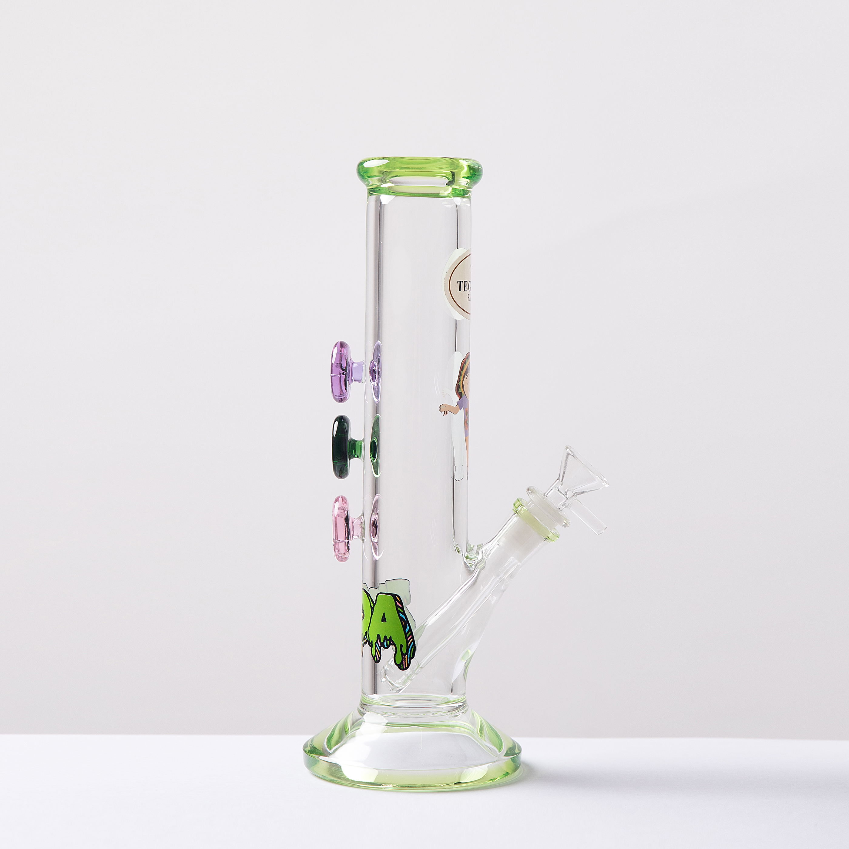 Hookahs Bongs gravity Bong three-button thick glass lampblack drill press foam ice catcher and 7 mm thick material pipe 11.6 inches high
Hookahs Bongs gravity Bong three-button thick glass lampblack drill press foam ice catcher and 7 mm thick material pipe 11.6 inches high