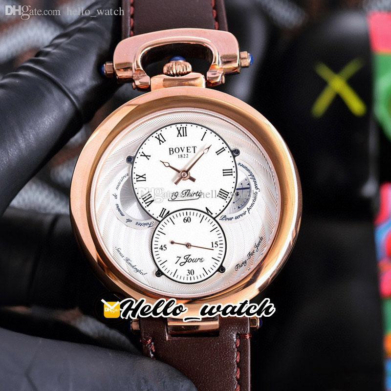 42mm Bovet 19Thirty Fleurier NTR0024 Power Reserve Automatic Mens Watch Rose Gold Case White Dial Roman Markers Brown Leather Watches HelloWatch E17B1, Waterproof service
42mm Bovet 19Thirty Fleurier NTR0024 Power Reserve Automatic Mens Watch Rose Gold Case White Dial Roman Markers Brown Leather Watches HelloWatch E17B1, Waterproof service