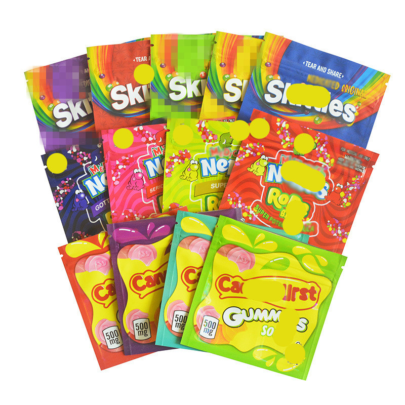 500mg Gummies Bag Candy Edibles Mylar Bags Smell Proof Zipper Package For Candy Dry Herb Flower
500mg Gummies Bag Candy Edibles Mylar Bags Smell Proof Zipper Package For Candy Dry Herb Flower