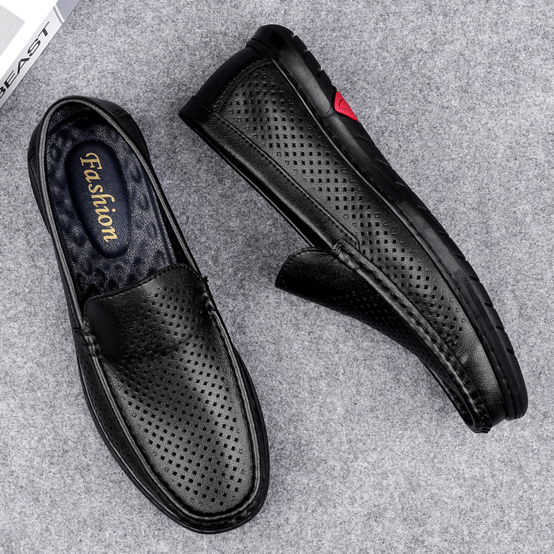 Men Casual Shoes Luxury Brand Genuine Leather Mens Loafers Moccasins Hollow Out Breathable Slip on Driving Shoes Retro Handmade, Black 1
Men Casual Shoes Luxury Brand Genuine Leather Mens Loafers Moccasins Hollow Out Breathable Slip on Driving Shoes Retro Handmade, Black 1