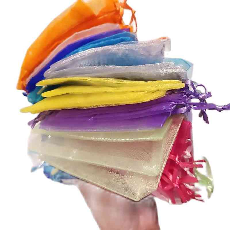 100pcs/lot 7x9cm 9x12cm 10x15cm Small Drawstring Organza Jewelry Packaging Candy Wedding Bags Christmas Gifts Pouches
100pcs/lot 7x9cm 9x12cm 10x15cm Small Drawstring Organza Jewelry Packaging Candy Wedding Bags Christmas Gifts Pouches