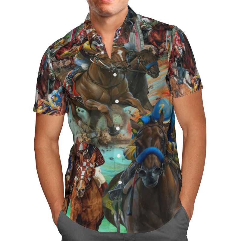 Men' Casual Shirts Horserace 3D Beach Hawaiian 2022 Summer Men Shirt Short Sleeve Streetwear Oversized 5XL Camisa Social Chemise Homme-165, 09
Men' Casual Shirts Horserace 3D Beach Hawaiian 2022 Summer Men Shirt Short Sleeve Streetwear Oversized 5XL Camisa Social Chemise Homme-165, 09