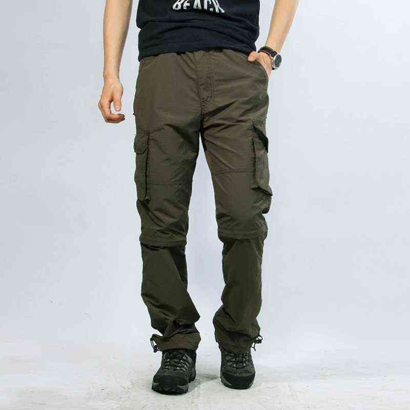 Spring Summer Men Casual Pants Detachable Shorts Multi-pockets Climbing Camping Fishing Hiking Trousers Pantalon Tactico Hombre G220507