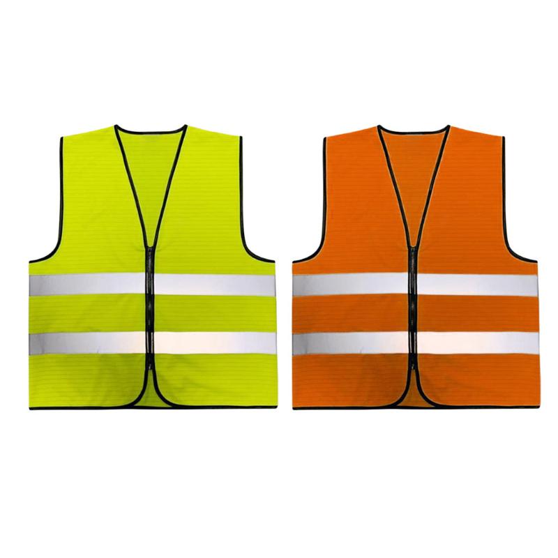 Motorcycle Apparel Anti-static High Visibility Zipper Front Safety Vest With Reflective Strips, Premium, 2 Colors Optional
Motorcycle Apparel Anti-static High Visibility Zipper Front Safety Vest With Reflective Strips, Premium, 2 Colors Optional