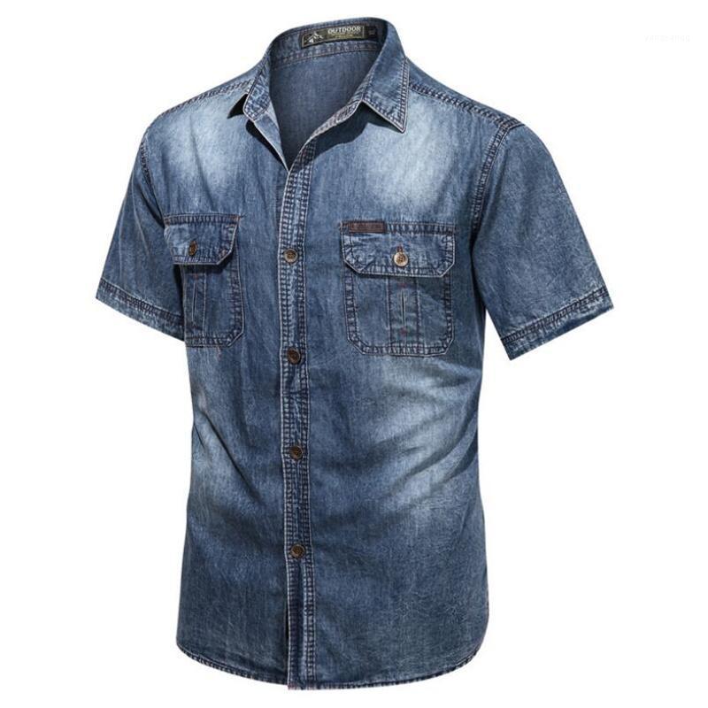 Men's Casual Shirts Safari Styl Large Size Denim Shirt 2022 Spring Summer Retro Simple Pocket Short Sleeve Wear 5010, Dark blue
Men's Casual Shirts Safari Styl Large Size Denim Shirt 2022 Spring Summer Retro Simple Pocket Short Sleeve Wear 5010, Dark blue