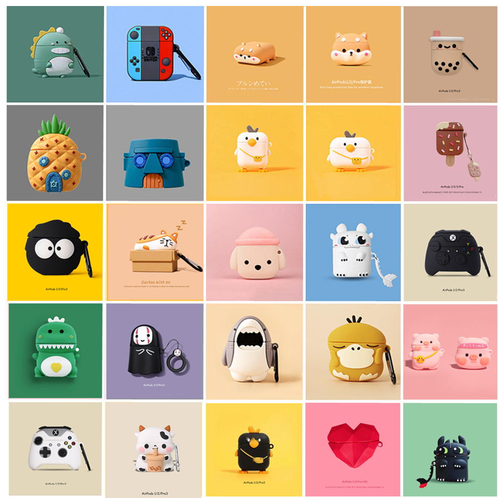 Headphone Accessories Case Cute Silcone Protect Cases for Airpods Earphone Full Body Cover
Headphone Accessories Case Cute Silcone Protect Cases for Airpods Earphone Full Body Cover