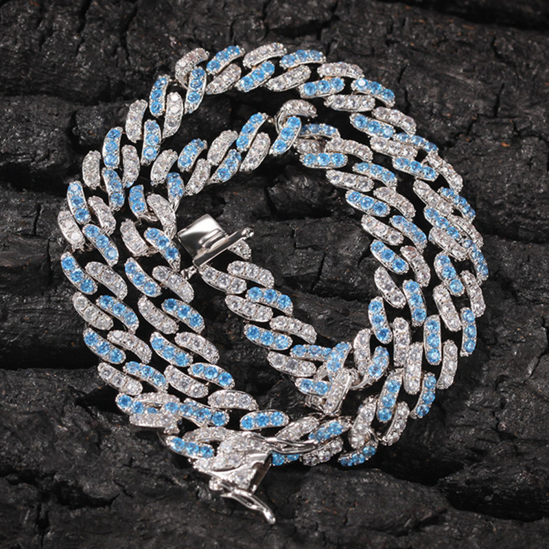 20 inch copper cuban link chain diamond necklace mens blue CZ bracelet silver chain for man Iced Out Chains Zirconia Necklaces Woman Choker Hip Hop Jewelry Gift 9mm
20 inch copper cuban link chain diamond necklace mens blue CZ bracelet silver chain for man Iced Out Chains Zirconia Necklaces Woman Choker Hip Hop Jewelry Gift 9mm