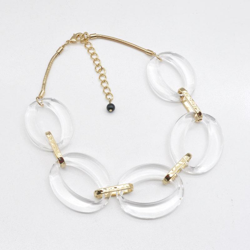 Chokers Fashion Clear Acrylic Transparent Resin Hoop Link Chain Short Choker Necklace For Women 
Chokers Fashion Clear Acrylic Transparent Resin Hoop Link Chain Short Choker Necklace For Women
