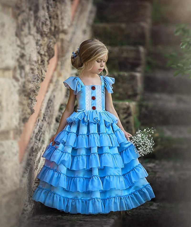 Girl's Dresses Baby Girls Fantasy Princess Dress 2022 Kids Blue Cotton Birthday Wedding Party Customes Clothes For Pretty GirlGirl's
Girl's Dresses Baby Girls Fantasy Princess Dress 2022 Kids Blue Cotton Birthday Wedding Party Customes Clothes For Pretty GirlGirl's