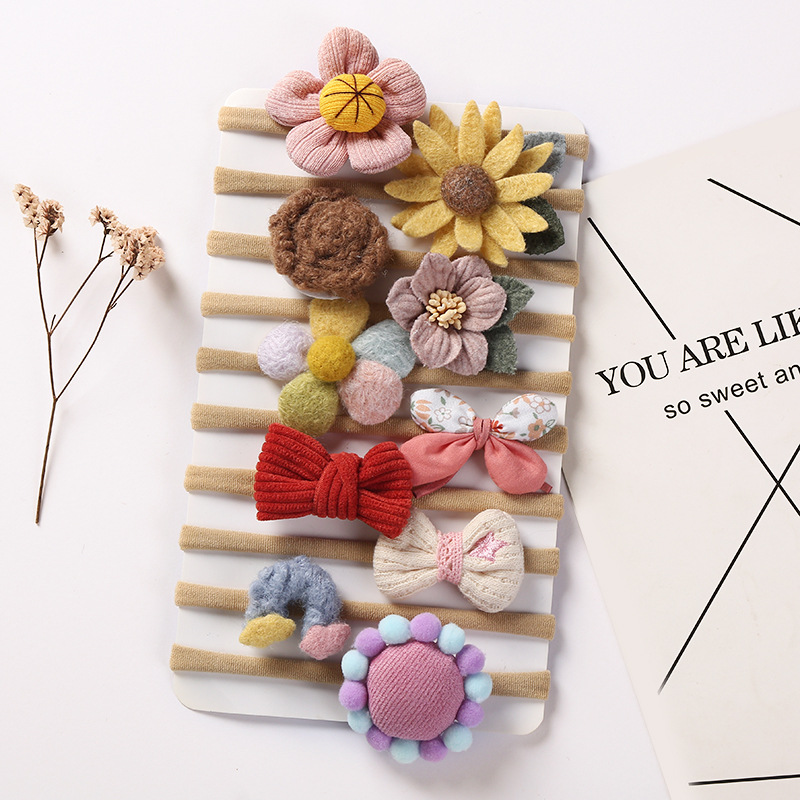Girls Hair Accessories Baby Headbands Ribbons For Childrens 10Pcs Children Autumn Winter Flower Bow Ni Tap With Soft Hairband 960 D3, As show
Girls Hair Accessories Baby Headbands Ribbons For Childrens 10Pcs Children Autumn Winter Flower Bow Ni Tap With Soft Hairband 960 D3, As show