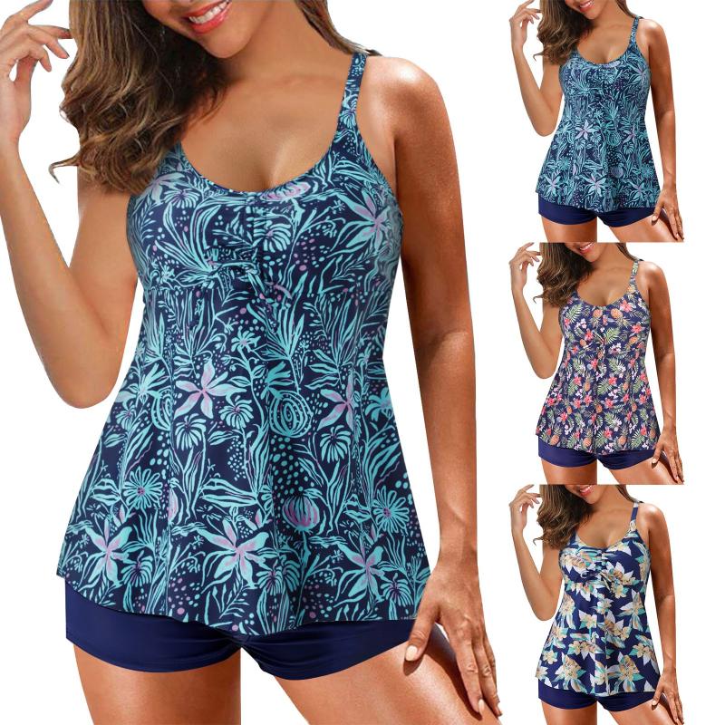 Women's Swimwear Womens Swimming Suits With Shorts Two Piece Tankini Swimsuits For Women Bathing Athletic SwimwearWomen's, Blue
Women's Swimwear Womens Swimming Suits With Shorts Two Piece Tankini Swimsuits For Women Bathing Athletic SwimwearWomen's, Blue