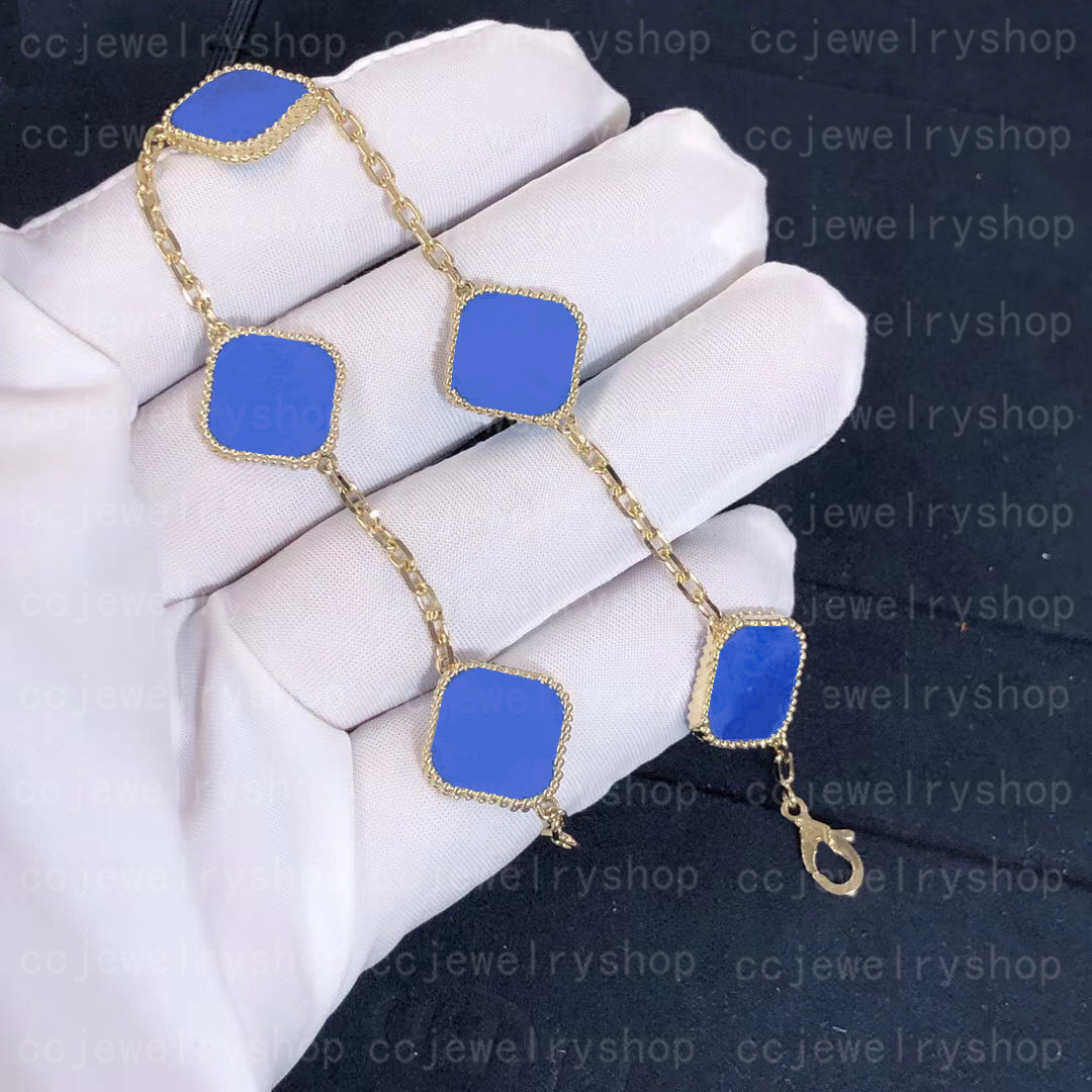 Ten Colors Fashion Classic 4/Four Leaf Clover Charm Bracelets Bangle Chain 18K Gold Agate Shell Mother-of-Pearl for Women&Girls Wedding Mother's Day Jewelry Women gift
Ten Colors Fashion Classic 4/Four Leaf Clover Charm Bracelets Bangle Chain 18K Gold Agate Shell Mother-of-Pearl for Women&Girls Wedding Mother's Day Jewelry Women gift