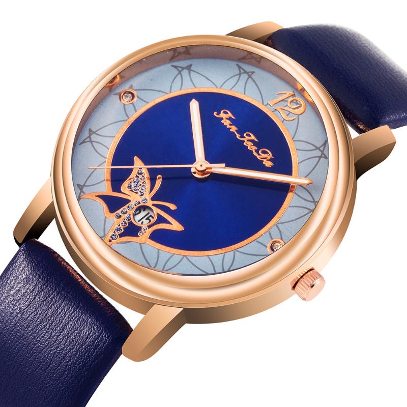 Wristwatches 2022 Fashion Casual Butterfly Crystal Dial Design Ladies Watch Women Flower Calendar Watches Woman Leather Quartz Clock, Blue
Wristwatches 2022 Fashion Casual Butterfly Crystal Dial Design Ladies Watch Women Flower Calendar Watches Woman Leather Quartz Clock, Blue