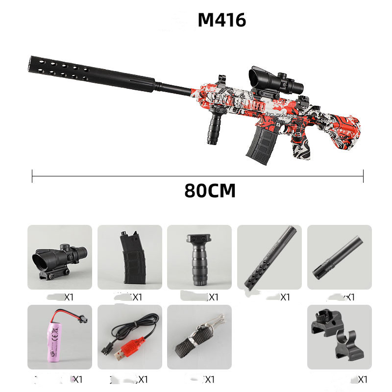 M416M249 Electric Automatic Rifle Hydro-elastic Gel Sniper Toy Gun Shockwave Pistol Plastic Model Factory Wholesale
M416M249 Electric Automatic Rifle Hydro-elastic Gel Sniper Toy Gun Shockwave Pistol Plastic Model Factory Wholesale